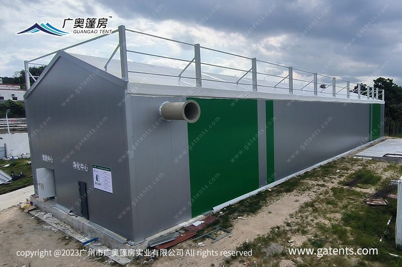海南省污水處理廠發酵艙篷房（大棚）案例